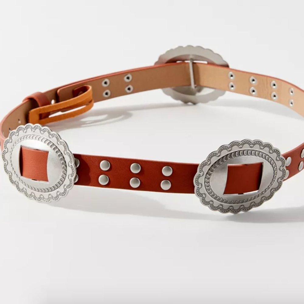 ⭐️ Studded Western Charm Boho Peasant Hipster Hippie Art Deco Farm Hip Stud Belt